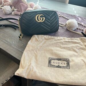 Gucci Black Quilted Crossbody Bag